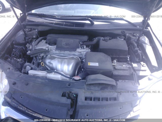 4T4BF1FK2GR530741 - 2016 TOYOTA CAMRY LE/XLE/SE/XSE BLACK photo 10