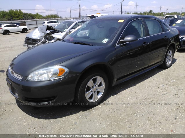 2G1WA5E38E1177682 - 2014 CHEVROLET IMPALA LIMITED LS BLUE photo 2