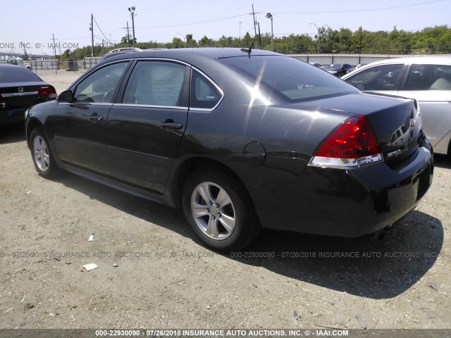 2G1WA5E38E1177682 - 2014 CHEVROLET IMPALA LIMITED LS BLUE photo 3