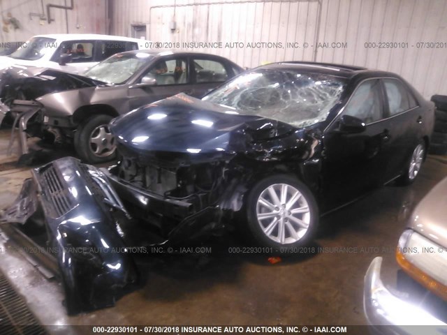 4T4BF1FK1DR326511 - 2013 TOYOTA CAMRY L/SE/LE/XLE 蓝色 照片 2