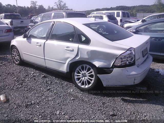 YV1MS382X62178766 - 2006 VOLVO S40 2.4I WHITE photo 3