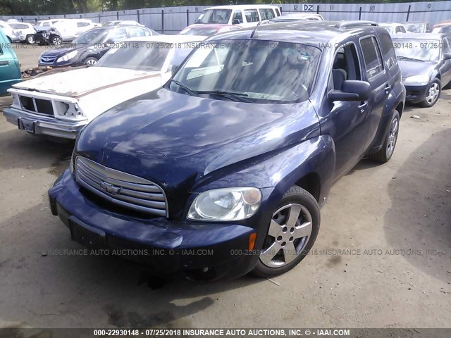 3GNCA13B79S585590 - 2009 CHEVROLET HHR LS BLUE photo 2
