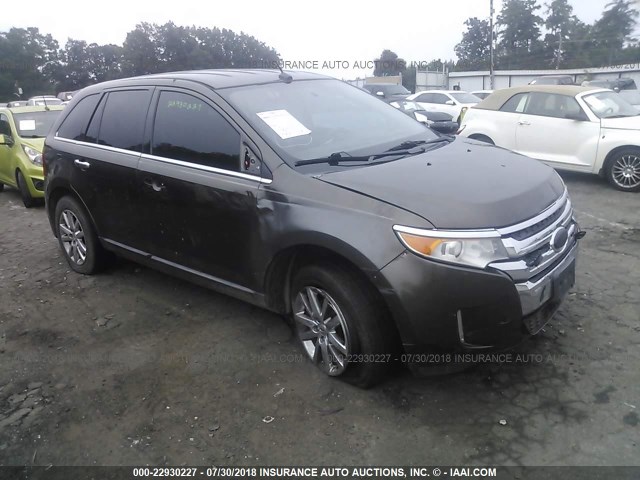 2FMDK3KCXBBA21777 - 2011 FORD EDGE LIMITED GRAY photo 1