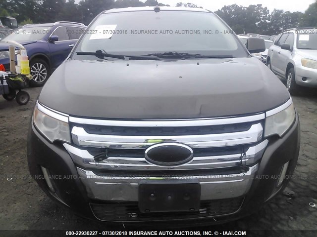2FMDK3KCXBBA21777 - 2011 FORD EDGE LIMITED GRAY photo 6