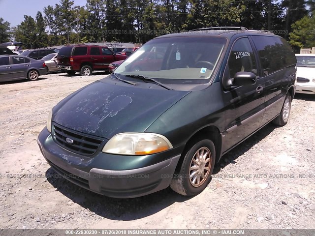 2FMZA5144XBB60308 - 1999 FORD WINDSTAR LX GREEN photo 2