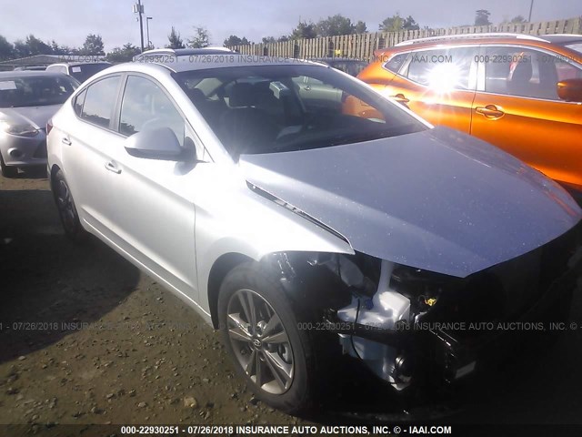 5NPD84LF4JH358286 - 2018 HYUNDAI ELANTRA SEL/VALUE/LIMITED SILVER photo 1