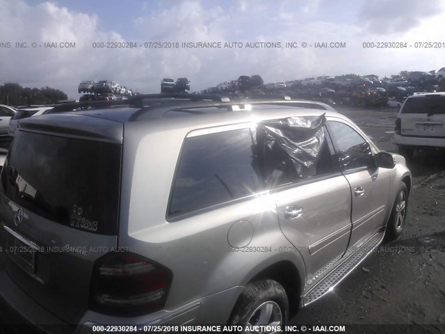 4JGBF71E57A177489 - 2007 MERCEDES-BENZ GL 450 4MATIC SILVER photo 6