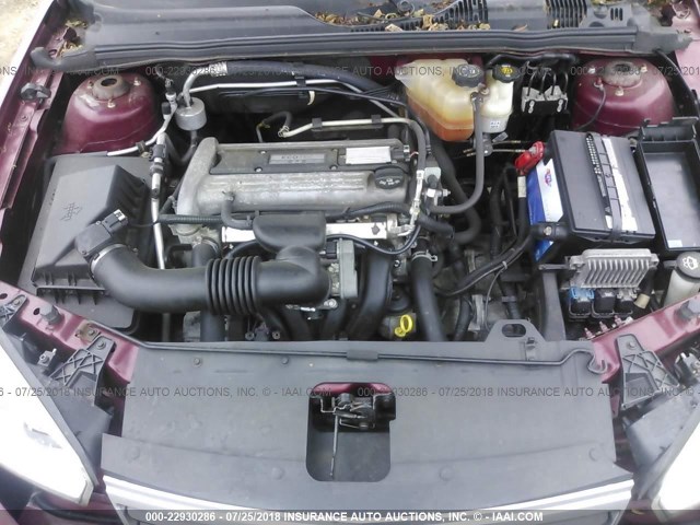 1G1ZS51F36F287768 - 2006 CHEVROLET MALIBU LS წითელი ფოტო 10