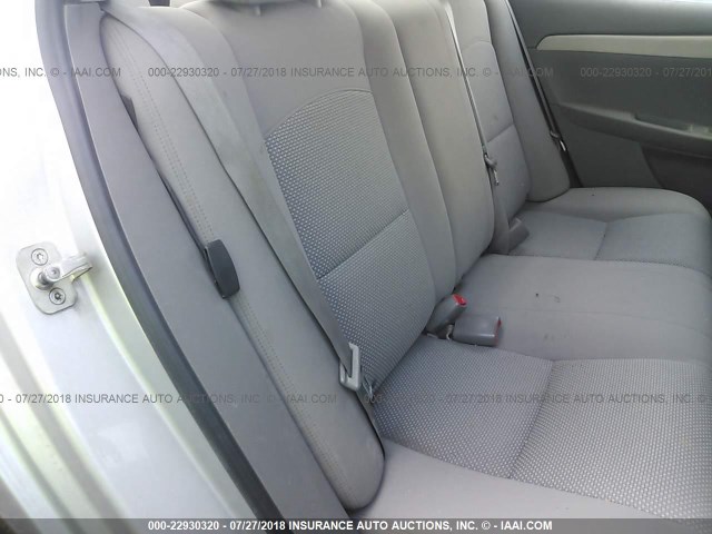 1G1ZB5E18BF121982 - 2011 CHEVROLET MALIBU LS ვერცხლისფერი ფოტო 8