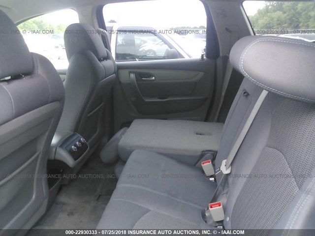 1GNKRFKD6DJ184014 - 2013 CHEVROLET TRAVERSE LS SILVER photo 8