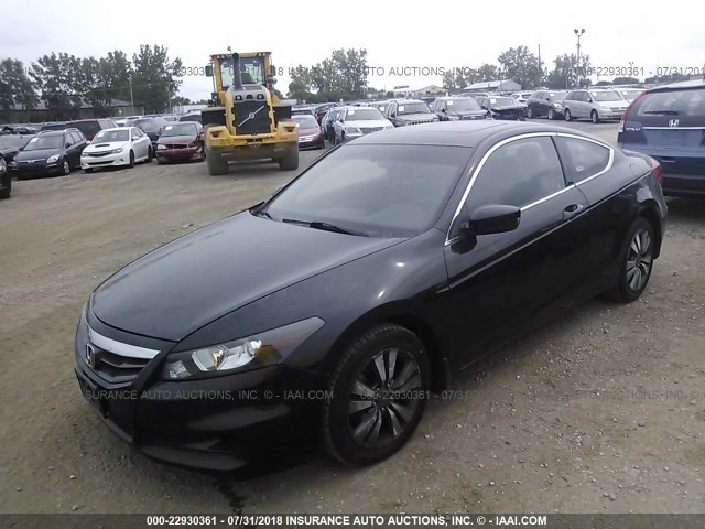 1HGCS1B8XCA012575 - 2012 HONDA ACCORD EXL BLACK photo 2