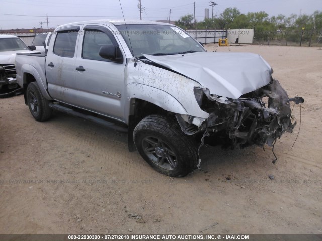 5TFJU4GN6CX028723 - 2012 TOYOTA TACOMA DOUBLE CAB PRERUNNER SILVER photo 1