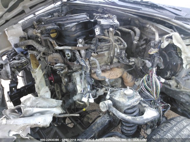 5TFJU4GN6CX028723 - 2012 TOYOTA TACOMA DOUBLE CAB PRERUNNER SILVER photo 10