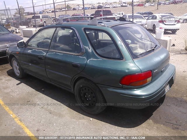 JF1GF4359WG805013 - 1998 SUBARU IMPREZA L GREEN photo 3