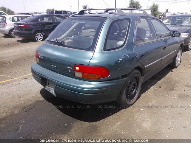 JF1GF4359WG805013 - 1998 SUBARU IMPREZA L GREEN photo 6