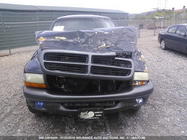 1B4HS38N92F143976 - 2002 DODGE DURANGO SPORT/SXT BLACK photo 6