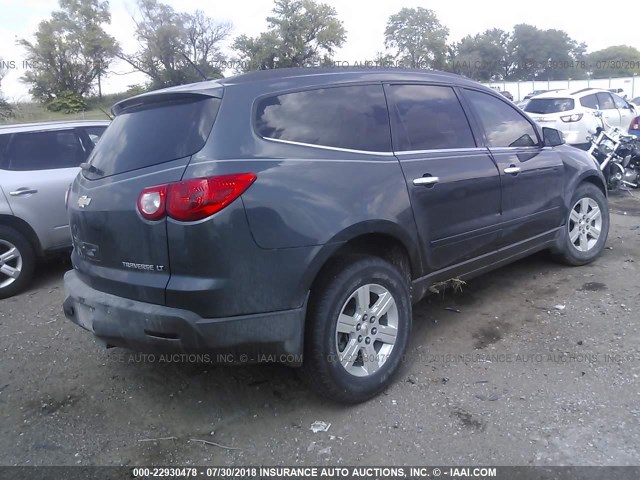 1GNKVJED9BJ363767 - 2011 CHEVROLET TRAVERSE LT GRAY photo 4