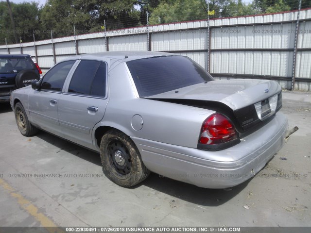 2FAHP71W87X160123 - 2007 FORD CROWN VICTORIA POLICE INTERCEPTOR SILVER photo 3