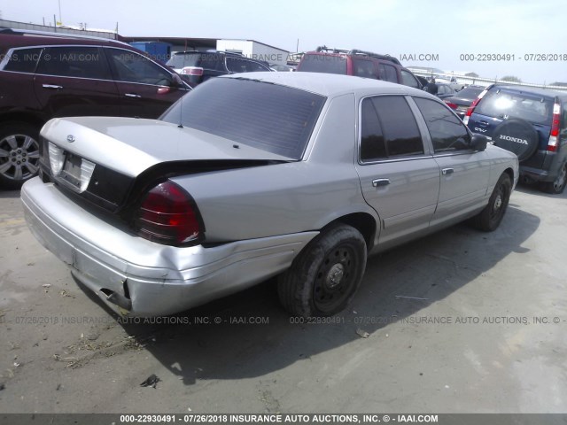 2FAHP71W87X160123 - 2007 FORD CROWN VICTORIA POLICE INTERCEPTOR SILVER photo 4