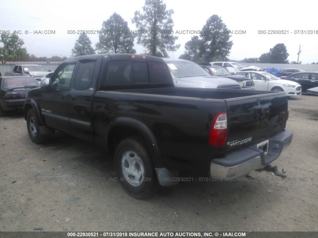 5TBRU34125S448690 - 2005 TOYOTA TUNDRA ACCESS CAB SR5 BLACK photo 3