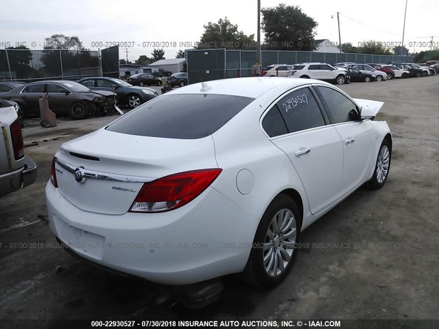 2G4GS5EK4C9137108 - 2012 BUICK REGAL PREMIUM WHITE photo 4