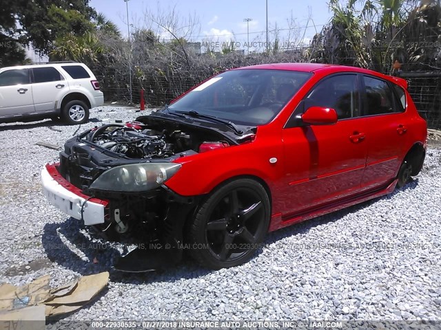 JM1BK34L991208149 - 2009 MAZDA SPEED 3 RED photo 2