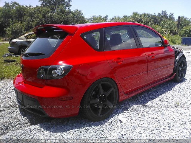 JM1BK34L991208149 - 2009 MAZDA SPEED 3 RED photo 4