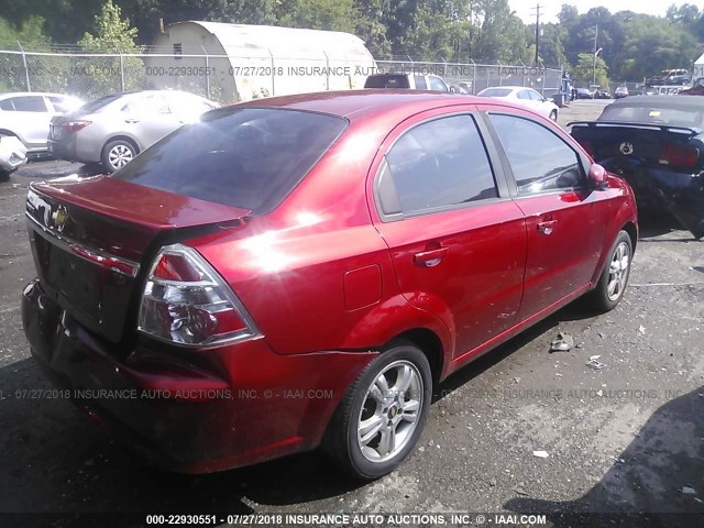 KL1TD5DE1BB238491 - 2011 CHEVROLET AVEO LS/LT 红色 照片 4
