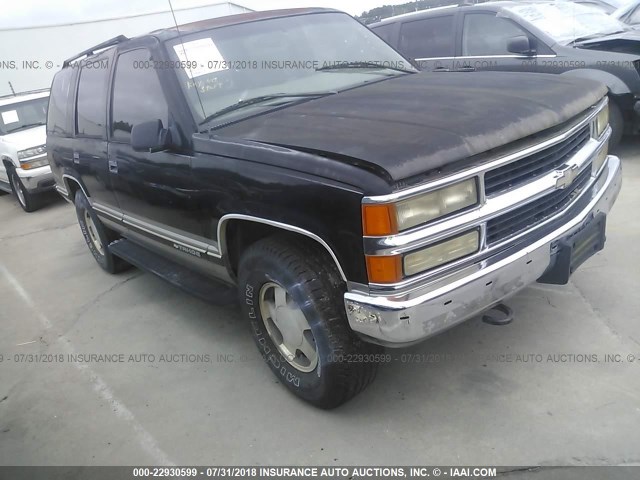 1GNEK13R1XJ481548 - 1999 CHEVROLET TAHOE K1500 BLACK photo 1