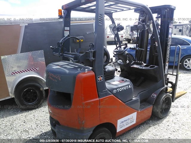 31136 - 2011 TOYOTA 8FGCU25 FORKLIFT  YELLOW photo 4