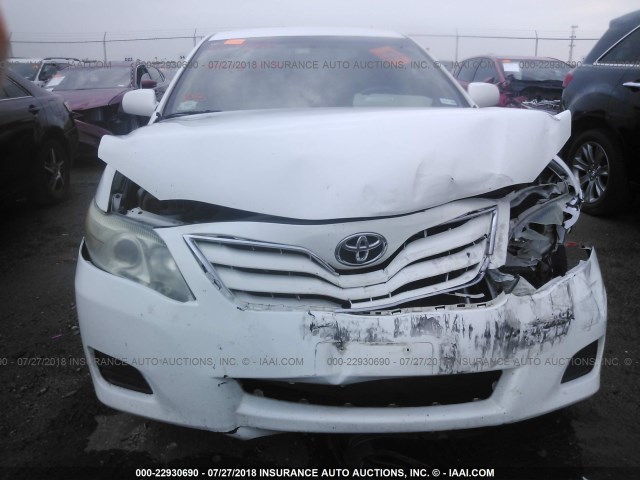 4T4BF3EK7AR070285 - 2010 TOYOTA CAMRY SE/LE/XLE თეთრი ფოტო 6