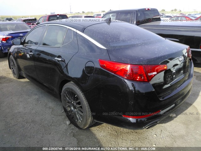 5XXGN4A7XCG046120 - 2012 KIA OPTIMA EX BLACK photo 3