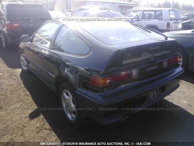 JHMED9361MS007739 - 1991 HONDA CIVIC CRX SI/CRX SE BLACK photo 3