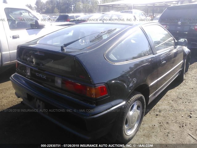 JHMED9361MS007739 - 1991 HONDA CIVIC CRX SI/CRX SE BLACK photo 4