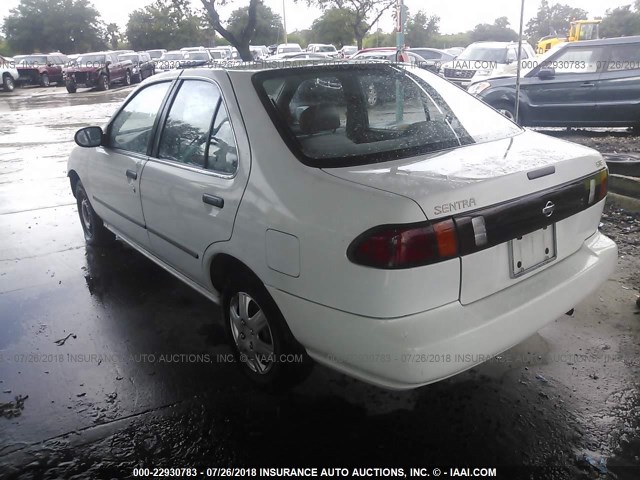 3N1AB41D3VL011112 - 1997 NISSAN SENTRA XE/GXE WHITE photo 3