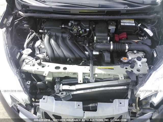 3N1CE2CP8EL421092 - 2014 NISSAN VERSA NOTE S/S PLUS/SV/SL BLACK photo 10