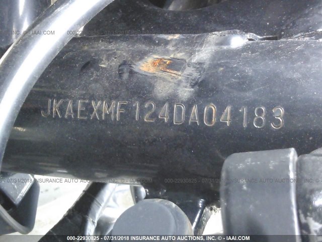 JKAEXMF124DA04183 - 2004 KAWASAKI EX250 F SILVER photo 10