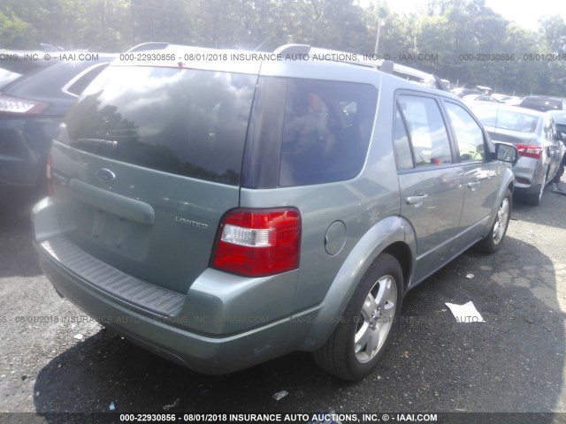 1FMDK06175GA73940 - 2005 FORD FREESTYLE LIMITED GREEN photo 4