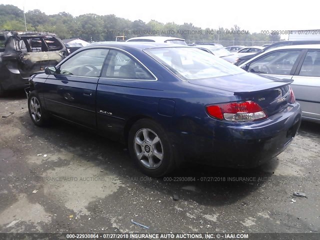 2T1CF28P61C532577 - 2001 TOYOTA CAMRY SOLARA SE/SLE ლურჯი ფოტო 3
