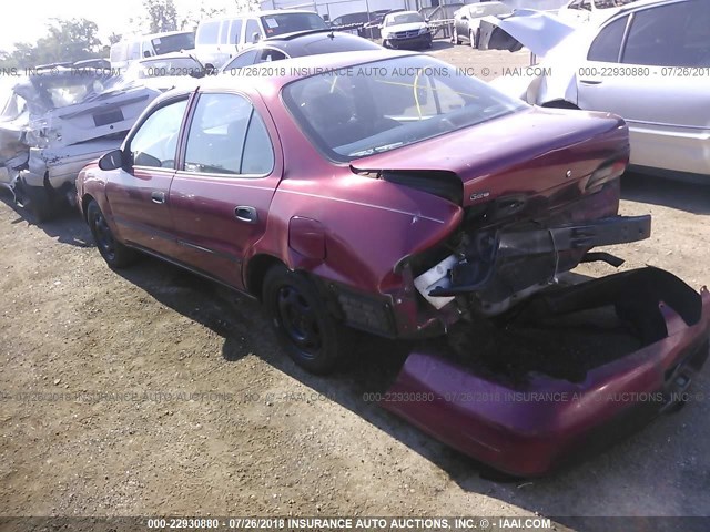 1Y1SK5267VZ443701 - 1997 GEO PRIZM LSI RED photo 3