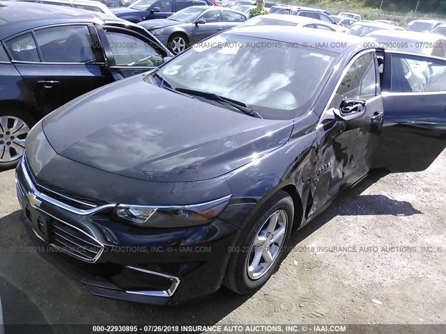 1G1ZB5STXGF258466 - 2016 CHEVROLET MALIBU LS Қара фото 2