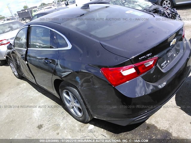 1G1ZB5STXGF258466 - 2016 CHEVROLET MALIBU LS Қара фото 3
