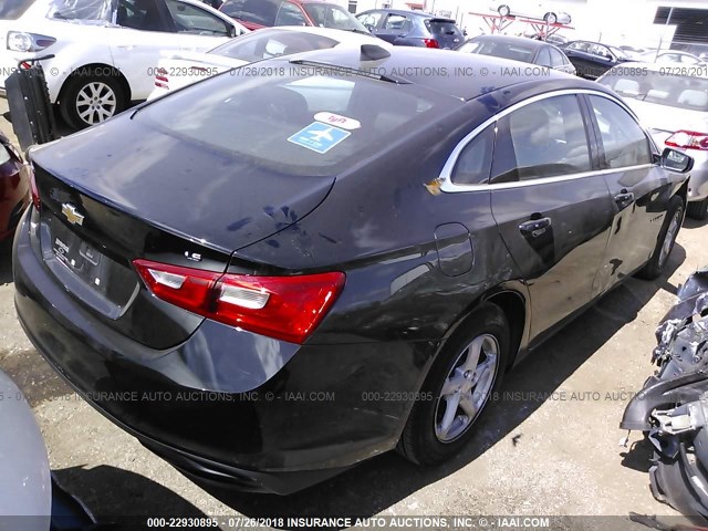 1G1ZB5STXGF258466 - 2016 CHEVROLET MALIBU LS Қара фото 4