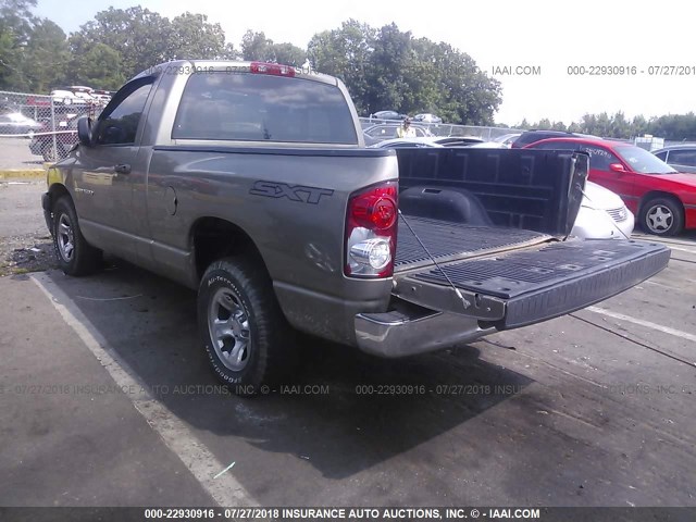 1D7HA16K97J573178 - 2007 DODGE RAM 1500 ST TAN photo 3