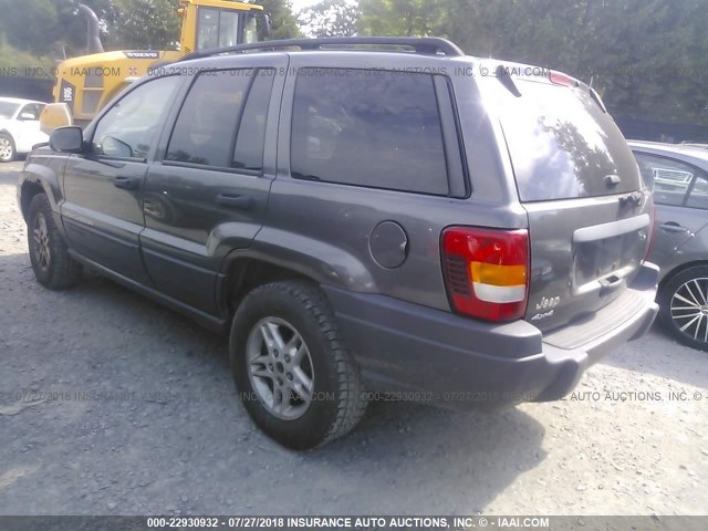 1J4GW48S64C335420 - 2004 JEEP GRAND CHEROKEE LAREDO/COLUMBIA/FREEDOM 灰色 照片 3