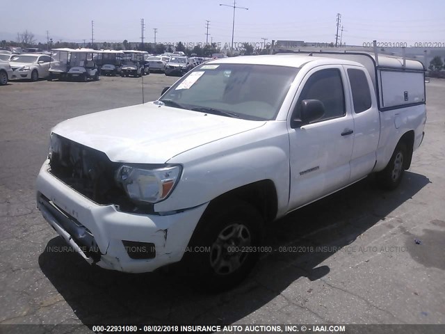 5TFTX4CN2FX052981 - 2015 TOYOTA TACOMA ACCESS CAB Weiß Foto 2