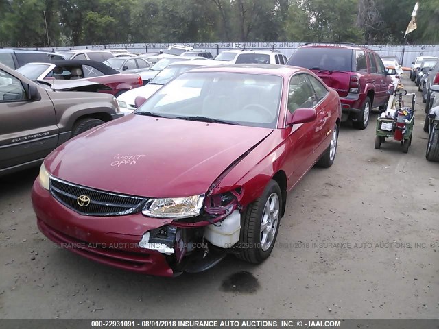 2T1CF28P4XC156440 - 1999 TOYOTA CAMRY SOLARA SE/SLE წითელი ფოტო 2