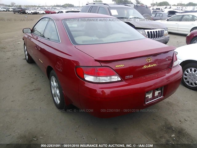 2T1CF28P4XC156440 - 1999 TOYOTA CAMRY SOLARA SE/SLE წითელი ფოტო 3