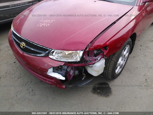 2T1CF28P4XC156440 - 1999 TOYOTA CAMRY SOLARA SE/SLE წითელი ფოტო 6