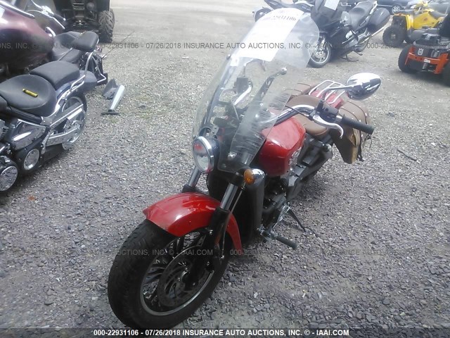 56KMSB004G3106381 - 2016 INDIAN MOTORCYCLE CO. SCOUT RED photo 2